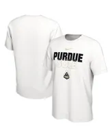 Men's Nike White Purdue Boilermakers On Court Bench T-shirt