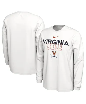 Men's Nike White Virginia Cavaliers On Court Long Sleeve T-shirt