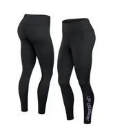 Women's Fanatics Black Colorado Rockies Wordmark Stack Leggings