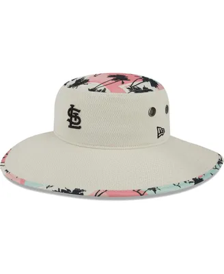 Men's New Era Natural St. Louis Cardinals Retro Beachin' Bucket Hat