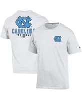 Men's Champion White North Carolina Tar Heels Stack 2-Hit T-shirt