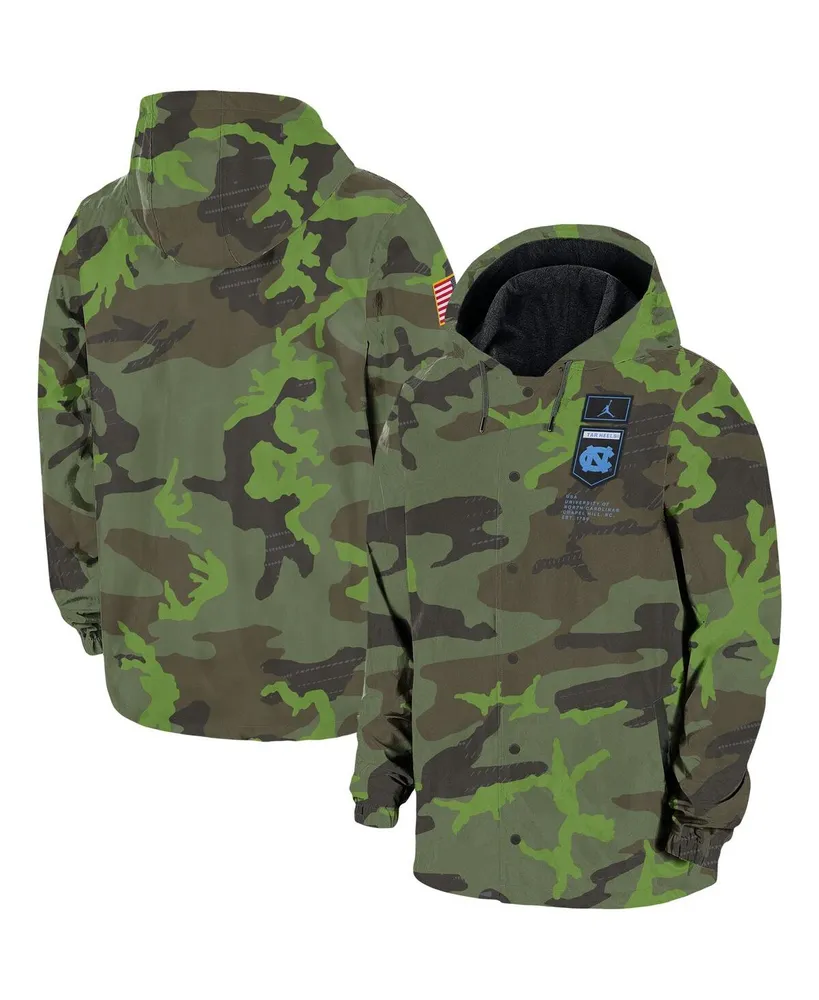 Men's Jordan Camo North Carolina Tar Heels Hoodie Full-Snap Jacket