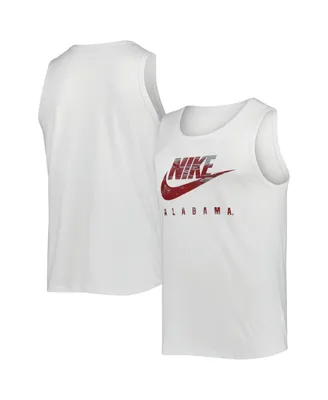 Men's Nike White Alabama Crimson Tide Spring Break Futura Performance Tank Top