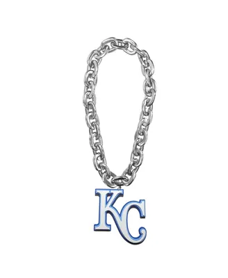 Men's and Women's Silver Kansas City Royals Team Logo Fan Chain
