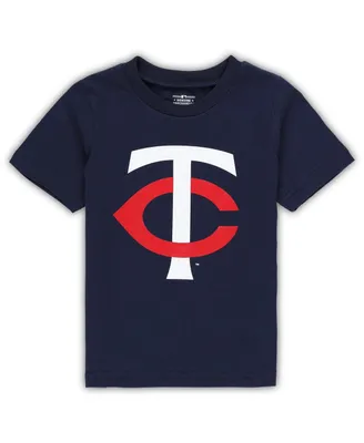 Toddler Boys and Girls Navy Minnesota Twins Team Crew Primary Logo T-shirt