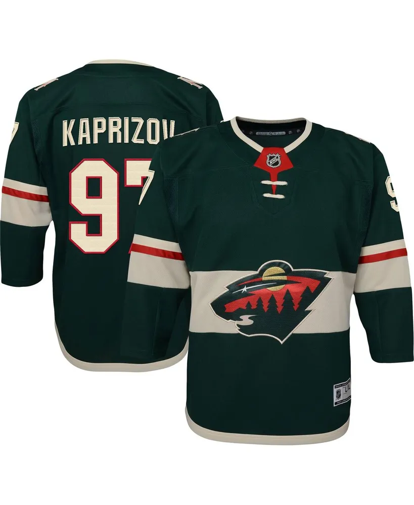 Big Boys and Girls Kirill Kaprizov Green Minnesota Wild Home Premier Player Jersey