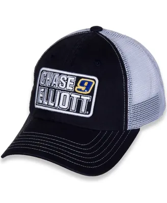 Women's Hendrick Motorsports Team Collection Black and White Chase Elliott Name and Number Patch Adjustable Hat