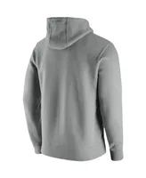 Men's Nike Heathered Gray Tennessee Volunteers Vintage-Inspired School Logo Pullover Hoodie