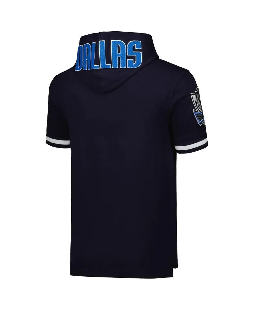 Men's Pro Standard Luka Doncic Navy Dallas Mavericks Name and Number Short Sleeve Pullover Hoodie