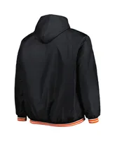 Men's Jh Design Black San Francisco Giants Reversible Fleece Full-Snap Hoodie Jacket