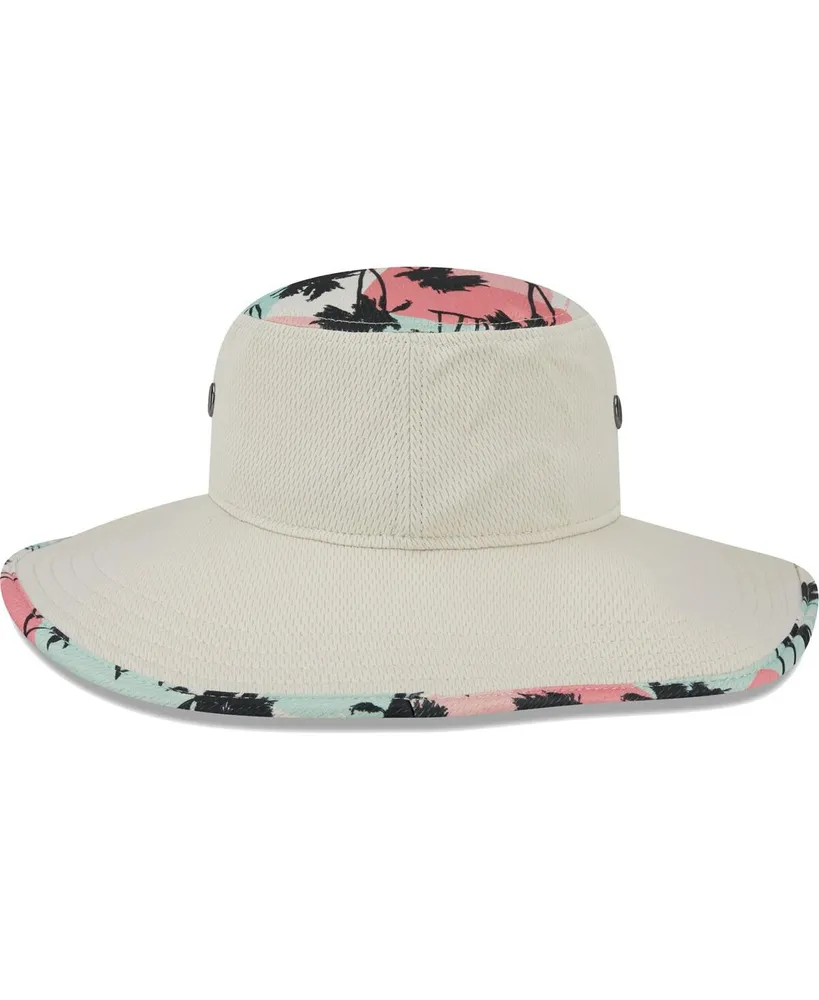 Men's New Era Natural Chicago White Sox Retro Beachin' Bucket Hat
