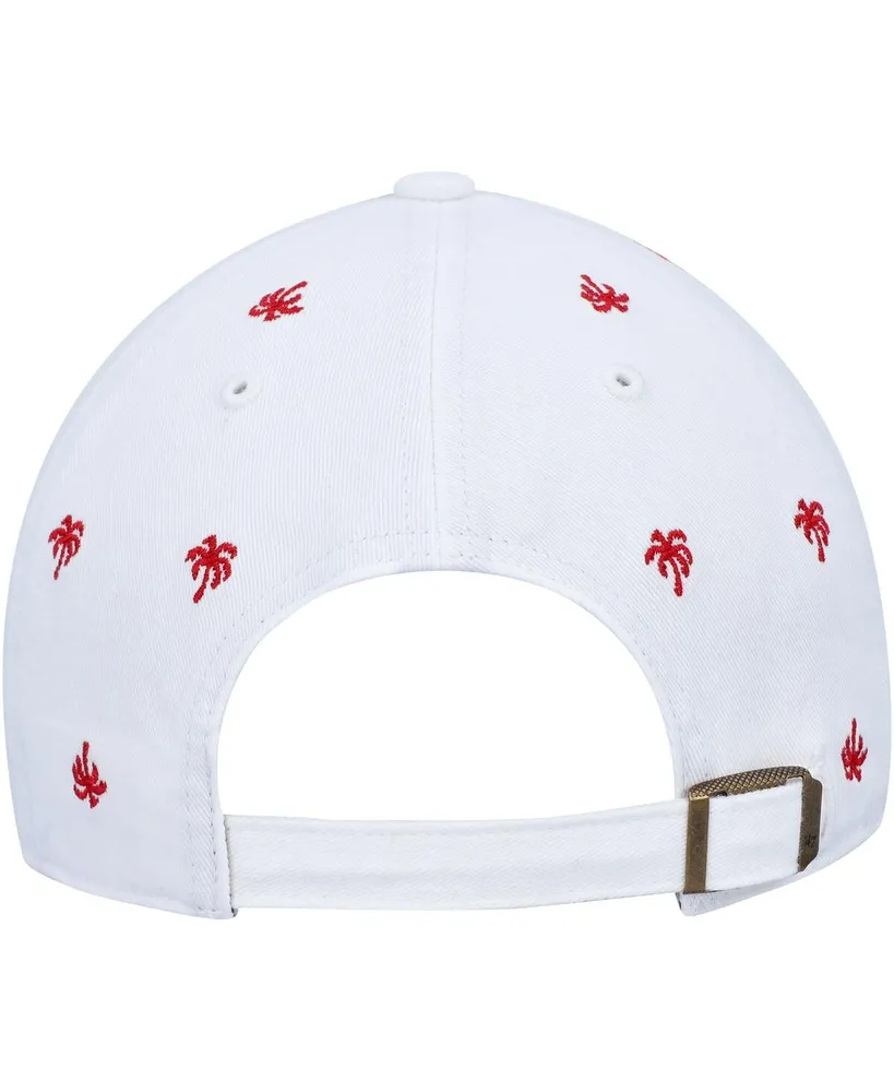 Women's '47 Brand White Boston Red Sox Spring Training Confetti Clean Up Adjustable Hat