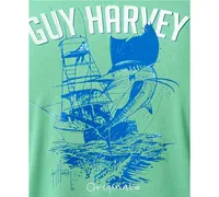 Guy Harvey Men's Boat Lines Cationic Performance Hoodie