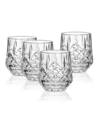 Mikasa Wesley 11 Ounce Double Old Fashion Drinking Glass 4-Piece Set