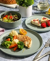 Gibson Canyon Crest Stackable Matte Melamine 12 Piece Set, Service for 4