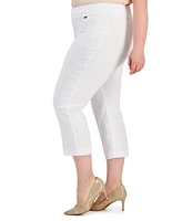 I.n.c. International Concepts Plus Mid-Rise Pull-On Capri Pants, Created for Macy's