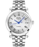 Gevril Men's Madison Swiss Automatic Silver-Tone Stainless Steel Watch 39mm