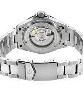 Gevril Men's Wall Street Swiss Automatic Silver-Tone Stainless Steel Watch 39mm