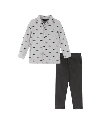 Toddler/Child Boys Button Down Shirt & Pant Set