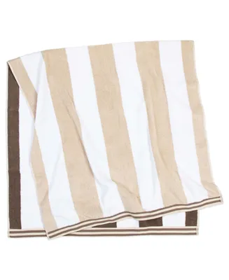 Aston and Arden Reversible Luxury Beach Towel (35x70 in., 600 Gsm), Striped Color Options, Oversized, Thick, Soft Ring Spun Cotton Resort