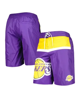 Men's G-iii Sports by Carl Banks Purple Los Angeles Lakers Sea Wind Swim Trunks