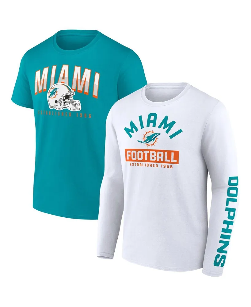 Miami Dolphins Fanatics Branded Women's Game Date Long Sleeve T-Shirt -  Cream