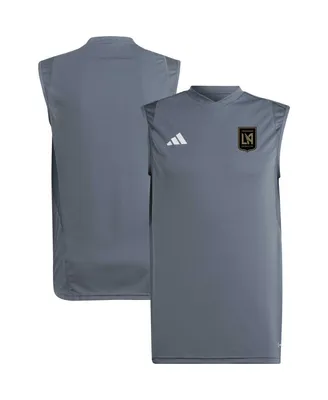 Men's adidas Gray Lafc 2023 On-Field Sleeveless Training Jersey
