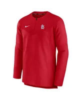 Men's Nike Red St. Louis Cardinals Authentic Collection Game Time Performance Half-Zip Top