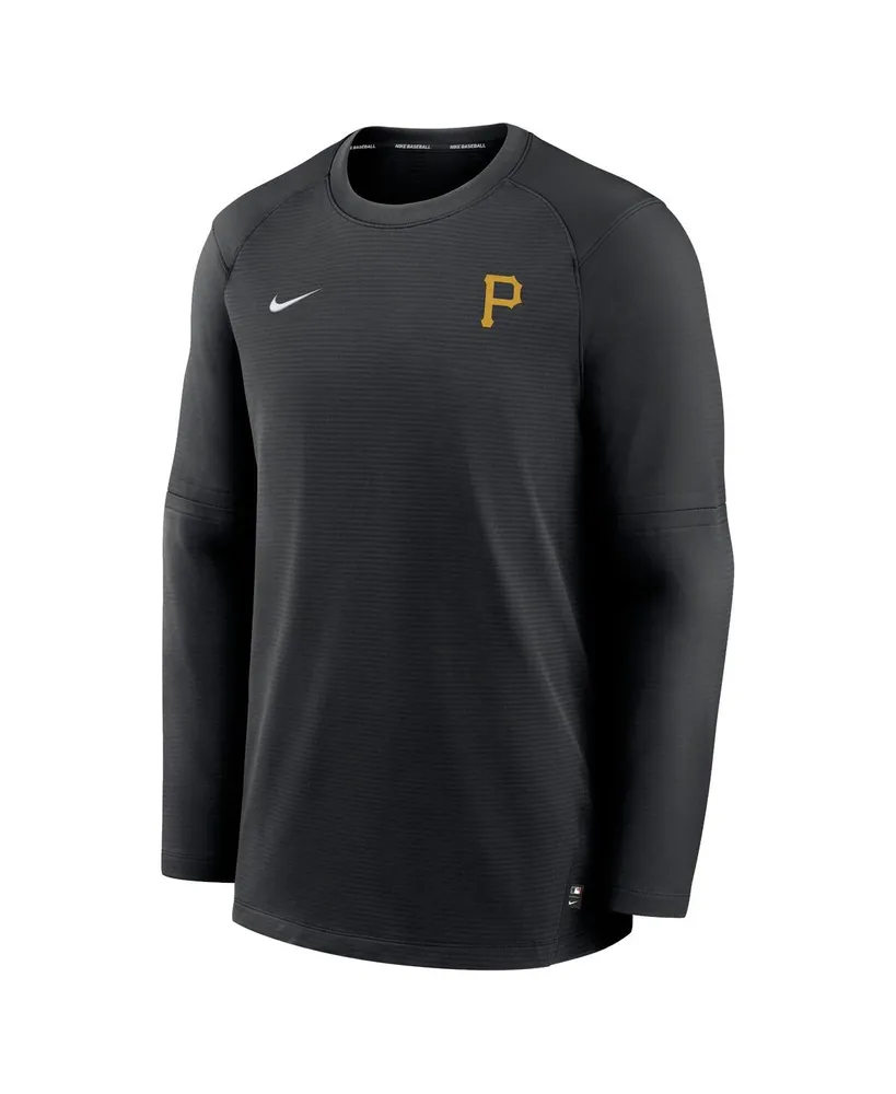 Men's Nike Black Pittsburgh Pirates Authentic Collection Logo Performance Long Sleeve T-shirt