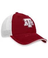 Women's Top of the World Maroon, White Texas A&M Aggies Radiant Trucker Snapback Hat