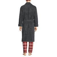 Lands' End Men's Calf Length Turkish Terry Robe