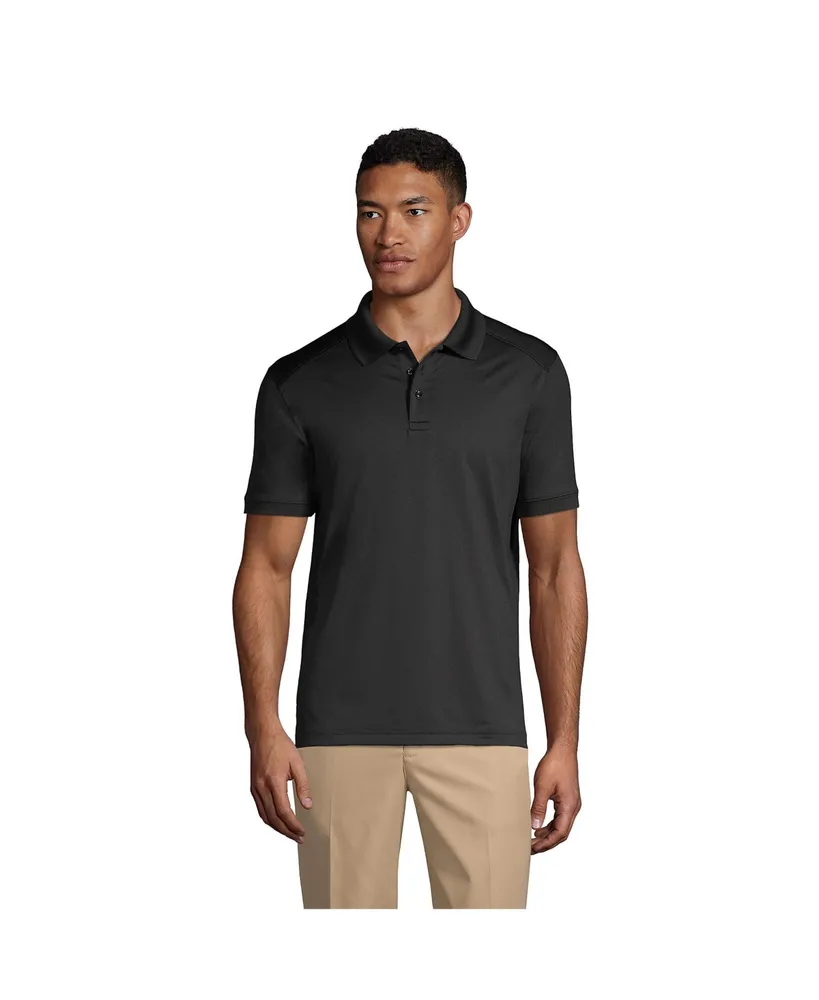 Lands' End Men's School Uniform Short Sleeve Rapid Dry Polo Shirt