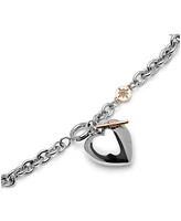 Olivia Burton Silver-Tone Knot Heart Bracelet