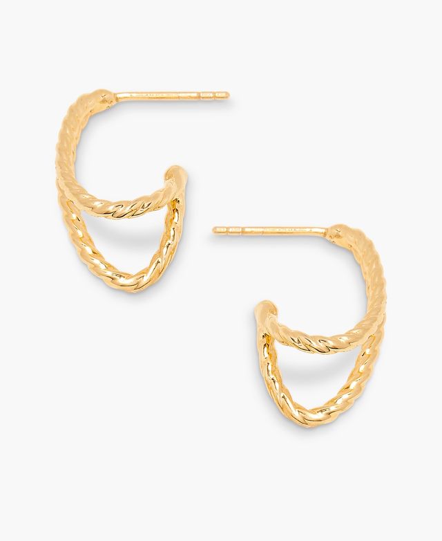 brook & york 14K Gold-Plated Vermeil Chandler Hoops