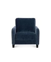 Everly Blue Velvet Chair