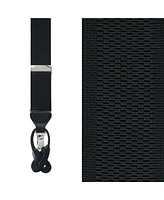 Trafalgar Classic Solid Color 38mm Convertible Suspenders