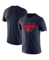 Men's Nike Navy Ole Miss Rebels Basketball Drop Legend Performance T-shirt