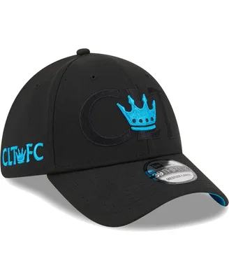 Men's New Era Black Charlotte Fc Kick Off 39THIRTY Flex Hat