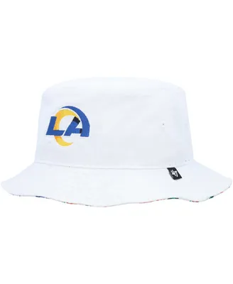 Women's '47 Brand White Los Angeles Rams Highgrove Bucket Hat
