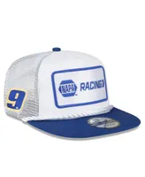 Men's New Era White, Royal Chase Elliott Napa Golfer Snapback Hat