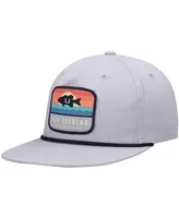 Men's Huk Gray Sunset Bass Adjustable Hat