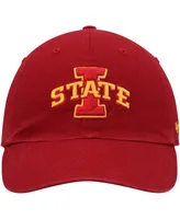 Men's '47 Brand Cardinal Iowa State Cyclones Clean Up Adjustable Hat