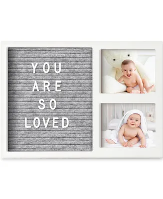 KeaBabies Heartfelt Baby Picture Frame Keepsake with Letterboard, 12x8 Ultrasound Frames, Gifts for Newborn