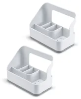 Cheer Collection 2 Pack Kitchen Sink Sponge Organizer with Drip Tray