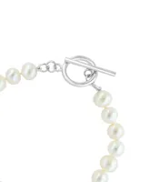 Effy Freshwater Pearl (7-7-1/2mm) Toggle Bracelet in Sterling Silver