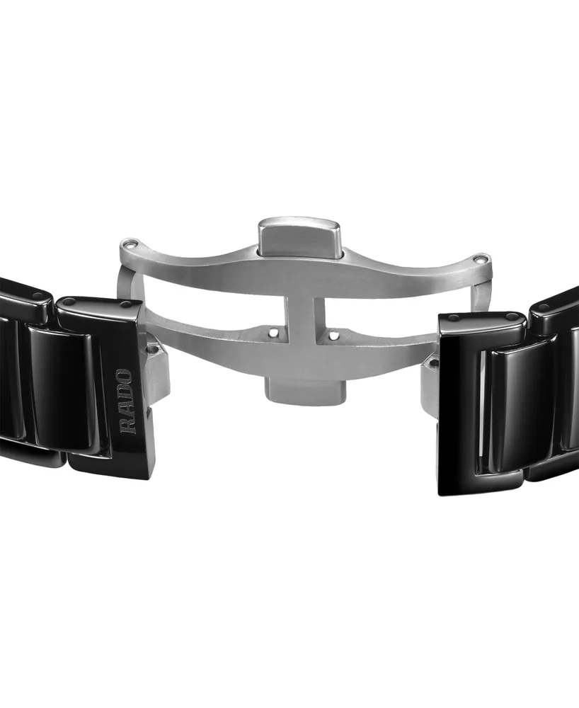 Rado Unisex Swiss Automatic True Square Skeleton High-Tech Ceramic Bracelet Watch 38mm