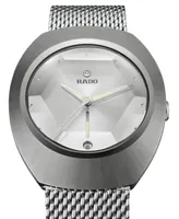 Rado Unisex Swiss Automatic DiaStar Original 60th Anniversary Edition Stainless Steel Mesh Bracelet Watch 38mm