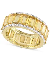 Yellow Sapphire (9-3/8 ct. t.w.) & Diamond (5/8 Eternity Band