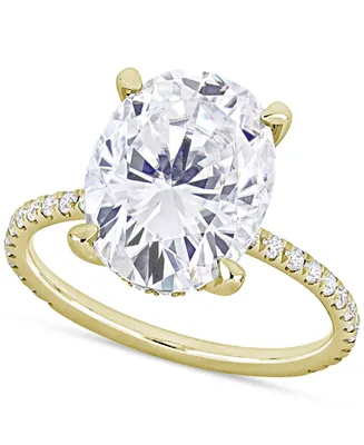 Moissanite Oval Ring (4-7/8 ct. t.w.) 10k Gold
