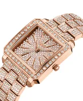 Jbw Women's Cristal 18k Rose Gold-plated Stainless Steel Watch, 28mm